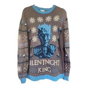 Game of Thrones Silent Knight King Ugly Christmas Pullover Sweater Men Large